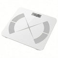 Smart Body Scale - Bluetooth Bathroom Scale with 18 Body Metrics &amp Trend Tracking Thickened I-Beam Design Large Tempered Glass 400 lbs Capacity (White)