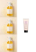 3X Weilaiya Calendula Shower Gel 450mL each+Free Weilaiya Pecan Niacinamine Bright Smooth Body Scrub 200mL