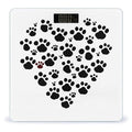Dog Paw Print Love Heart Scale for Body Weight Digital Bathroom Scale Accurate Smart Weight Scales with Large Display Weighing Machine High Precision Scales