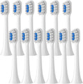 Replacement Brush Heads Compatible for Mijia T301 T302 T501 /501CSonic Electric Toothbrush Head Soft Bristle Nozzles(T301-302-WH-12Pcs)