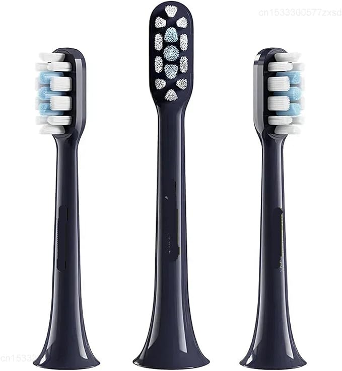 Compatible for Mijia Electric Toothbrush Head T100 T200 T300 T301 T302 T700 Replacement Heads Soft Bristle Brush(6pcs Blue T301 T302)