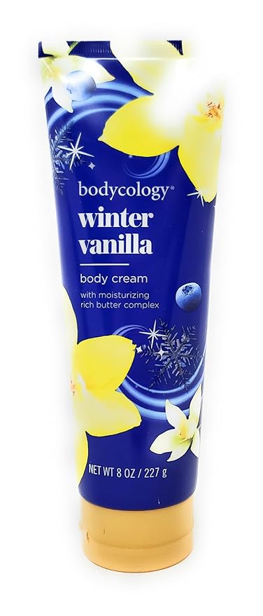 Winter Vanilla 2 in 1 Body Wash &amp Bubble Bath 16 fl oz &amp Winter Vanilla Butter Body Cream 8 oz (Pack of 2)