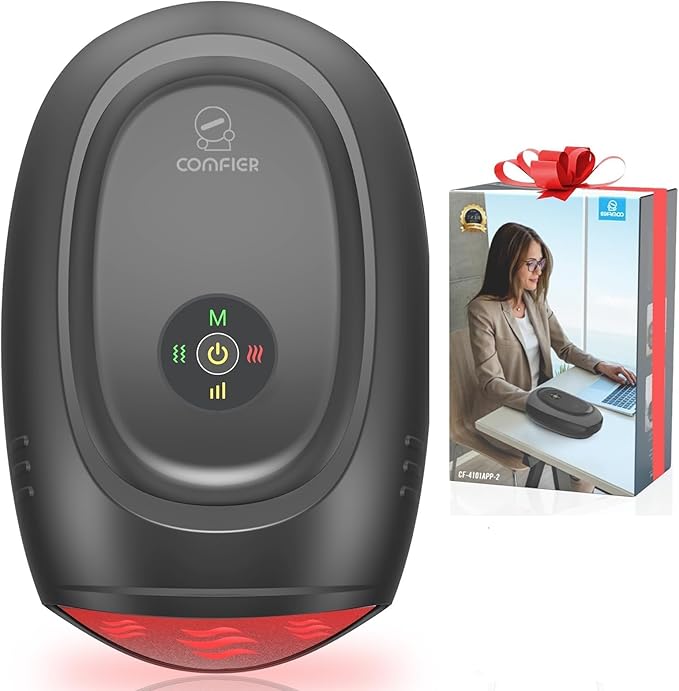 COMFIER Hand Massager with Heat and Compression Cordless Hand Massager for Arthritis and Carpal Tunnel Wrist Finger Massage for Mom Dads Women and Men (Black)
