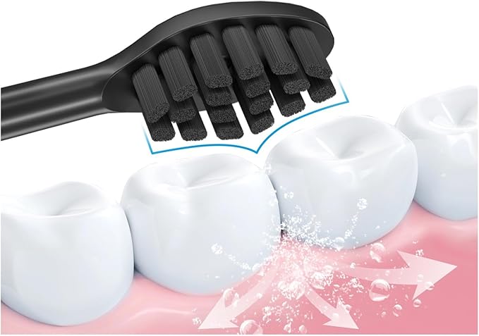 Compatible with Happy Brush Eco Vibe 3 Electric Toothbrush Replacement Brush Heads with dust Removal C