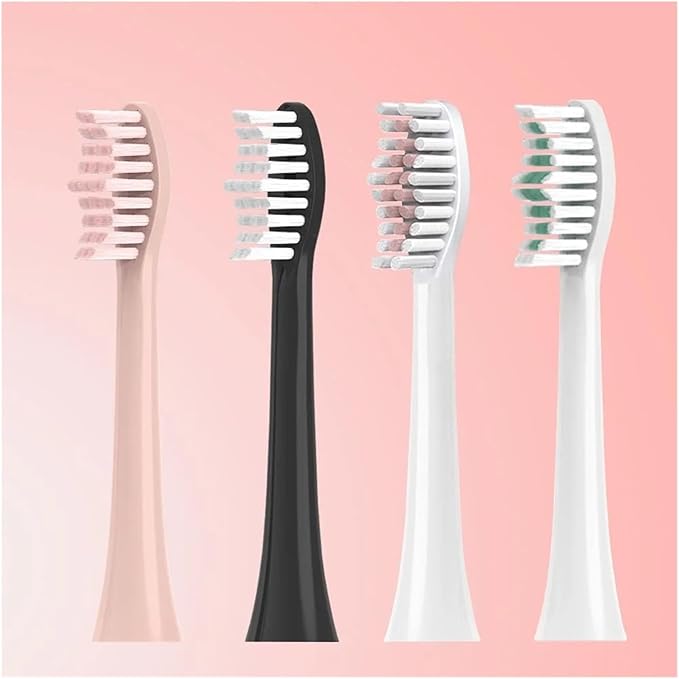 Replacement Toothbrush Heads Compatible for Revyline RL085 Electric Accessories Nozzles Bristles(16PCS Black)