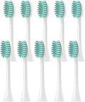 10pcs Replacement Toothbrush HeadCompatible for HX2033/HX2421/ HX2431/HX2451/HX2461/HX2471/HX2023 with Cover Brush