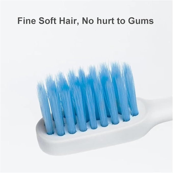 Compatible for 3pcs T300 T500 Sonic Toothbrush Heads Teethbrush Replacement Oral Hygiene Mi Brush Head(White 6PCS)