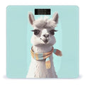 Funny Cartoon Llama Weight Scale Digital Electronic Scales Bathroom Scale Larg LCD Backlight Display High Precision MeasurementsTempered Glass