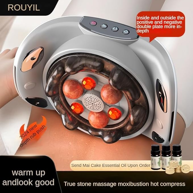 Electric Abdominal Massager Stomach Massager for Digestion Belly Cellulite Massage for Flattening BellyRelieves Discomfort Caused by Bloating ConstipationStomach Pain Gifts for Mom