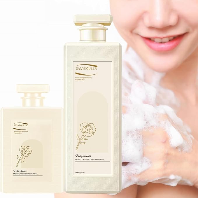 Perfumed Moisturizing Body Wash - SanyeQueen Fragrant Shower Gel Korean Fragrant Moisturizing Body Wash Fragrance Body Wash Scented Body Wash Long-Lasting Fragrance Shower Gel (300ML*2pcs)