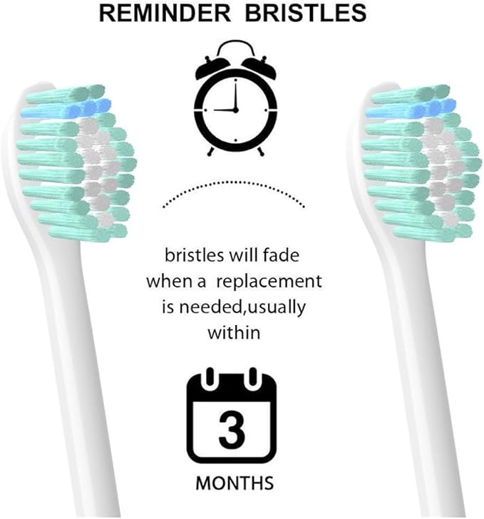 2pcs Replacement Electric Toothbrush Heads Compatible For Philips Compatible For Sonicare E-Series HX9500 HX9552 HX9553 For Oral Hygiene