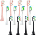 12PCS Replacement Brush HeadsCompatibility for SOOCAS X3/X3U/X5 Electric Toothbrush Vacuum Cleaning Bristle Nozzles(Three Color)