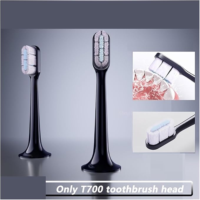 Toothbrush Head Compatible for T700 Electric Waterproof Soft Health Replacement Bristles 4/6Pcs(6pcs)