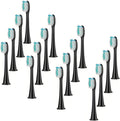 4/8pcs Replacement Toothbrush HeadsCompatible for PhilipsSonicare Replacement Electric Brush Head 4100 6500 6100 7500 5300 11(Black 16pc)