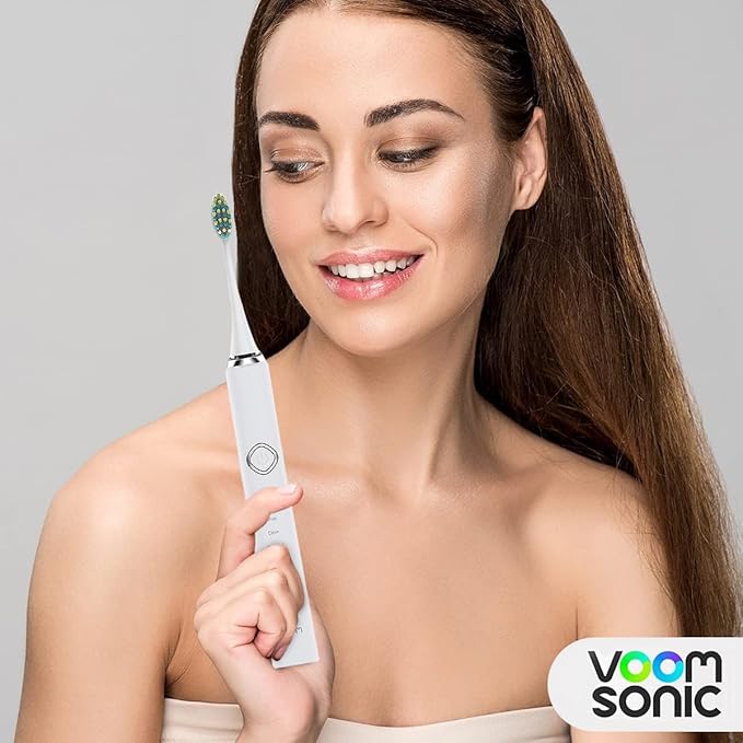 Voom Sonic Pro 7 Electric Toothbrush for Adults Sonicare Electric Toothbrush with 40000 VPM w/ 5 Deep Clean Modes Rechargeable Toothbrushes Fast Charge 4 Hours Last 8-Weeks