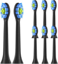 Replacement Toothbrush Heads Compatible for Philips Sonicare C2 C1 G2 W Plaque Control Simply Clean Electric Brush Head8 Pack(Black-8pcs)