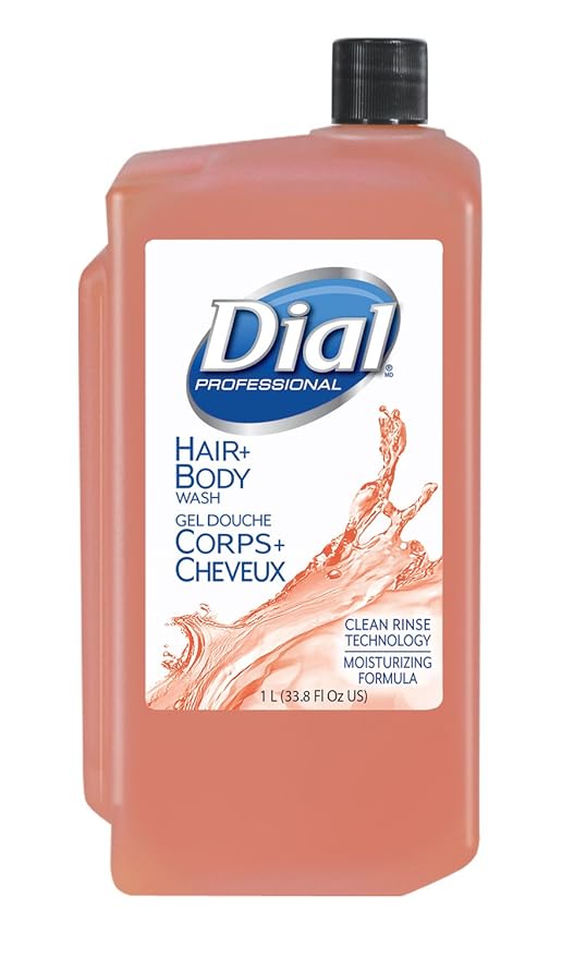 Dial-1127055 Hair + Body Wash 1L Refill Catridge (Pack of 8)
