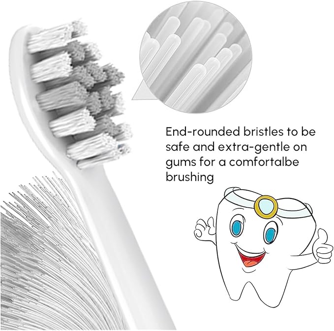 12pcs Replacement Toothbrush Brush HeadsCompatible for Pro1100 2100 4100 5100 6100