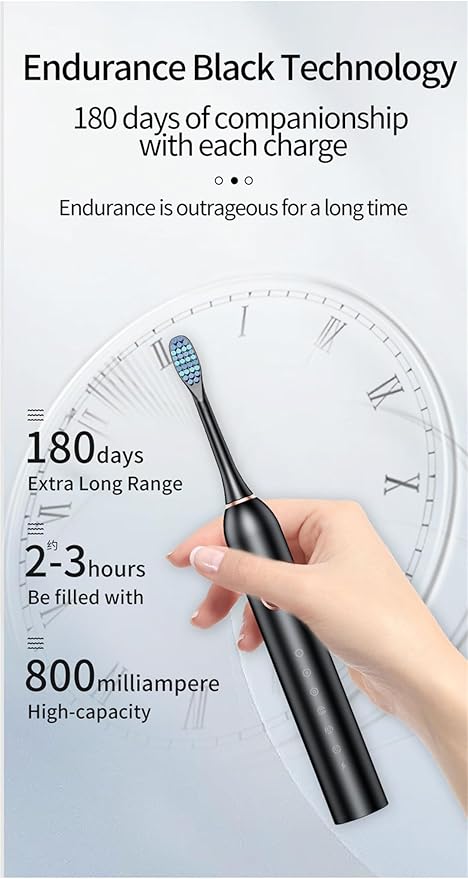 Electric Toothbrush for Adults (White)