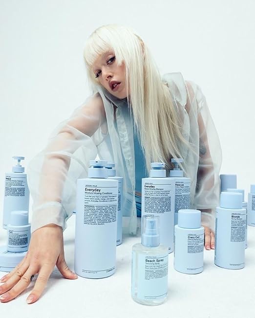 J Beverly Hills Blue Everyday Moisturizing Shampoo with Eucalyptus Oil for Hair Growth (32 Oz)
