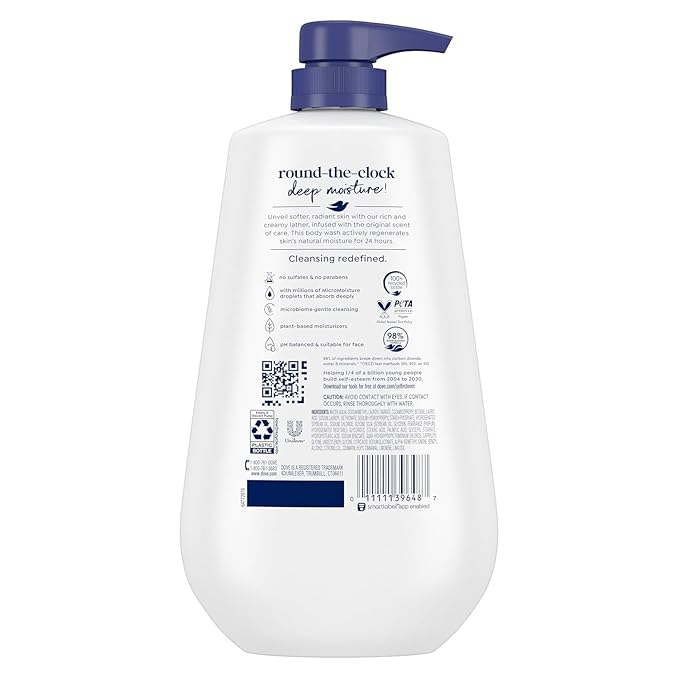 Dove Body Wash Holiday Gift Set – Deep Moisture &amp Antibacterial 2-Pack (30.6 oz Each) Sulfate-Free Paraben-Free Skin Care Bundle