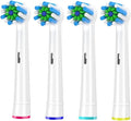 4-12Pack Replacement Toothbrush Heads Compatible For BraunCompatible For Oral B 7000/Pro 1000/9600/ 5000/3000/8000 Electric Toothbrus(4pcs Efficient White)