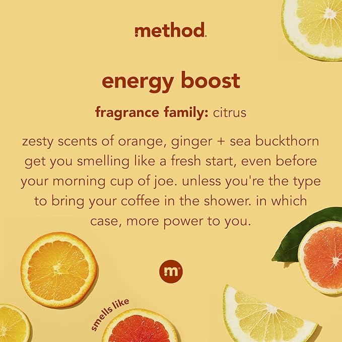 Method Body Wash Energy Boost 18oz (Pack of 3)