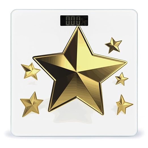 Digital Bathroom Scale for Body Weight Scale with Bright LCD Display High Accuracy Step-On Technology Auto On/Off Gold Star Digital Scales 400 Lbs /180kg