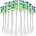 Compatible for 7am2m 10PCS Replacement Toothbrush Heads - AM101/AM105 Sonic Toothbrush Vacuum Soft Dupont Bristle(10PCS White)