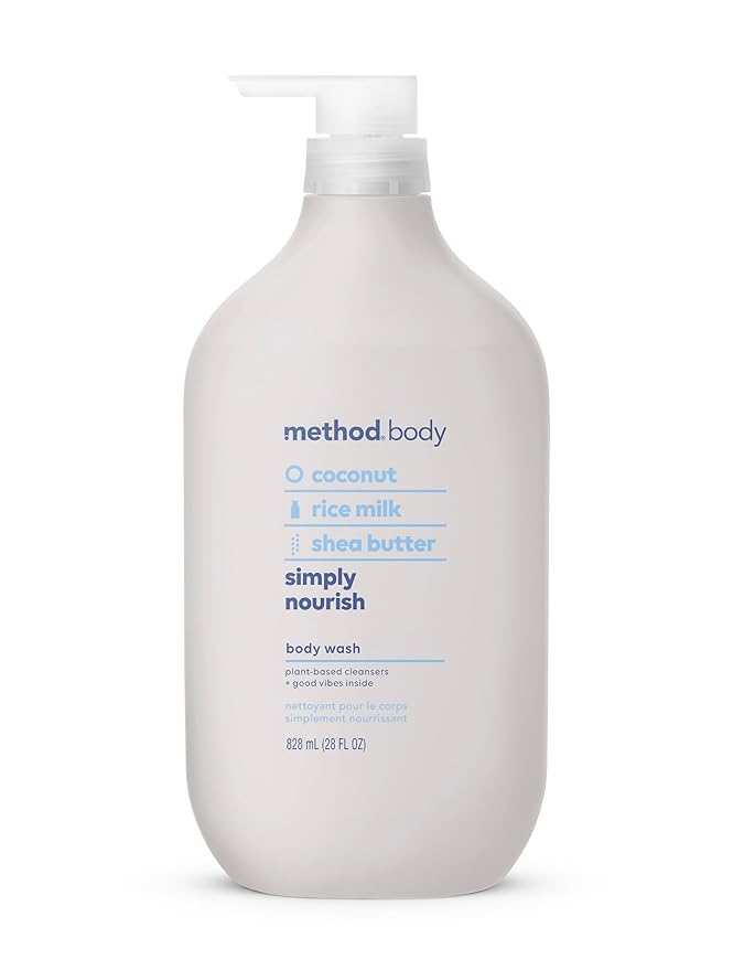 Method Body Wash Simply Nourish Paraben and Phthalate Free 28 oz (Pack of 1) &amp Body Wash Wind Down Paraben and Phthalate Free 28 FL Oz (Pack of 1)