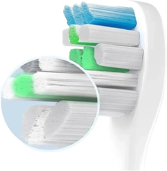12PCS Replacement Brush HeadsCompatible for V1/X1/X3/X5/X3U/X3PRO/v1/v2 Sonic Electric Toothbrush Sof(3 Color)