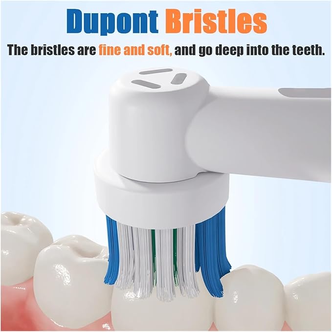 4 Pcs Replacement Brush Heads with Toothbrush Head Dustproof Protective Covers SetCompatible for Oral BElectric Toothbrushes(Black-Clear)
