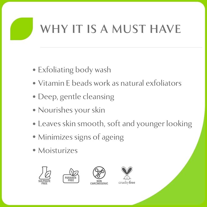 Relaxing Macadamia Exfoliating Body Cleansing Gel Sulphate and Paraben Free (200ml)