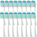 12-16pcs Replacement Toothbrush Heads Compatible for Philips Electric Brush Head 1100 2100 4100 4300 5100 5300 6100 6500 Etc(16pcs)