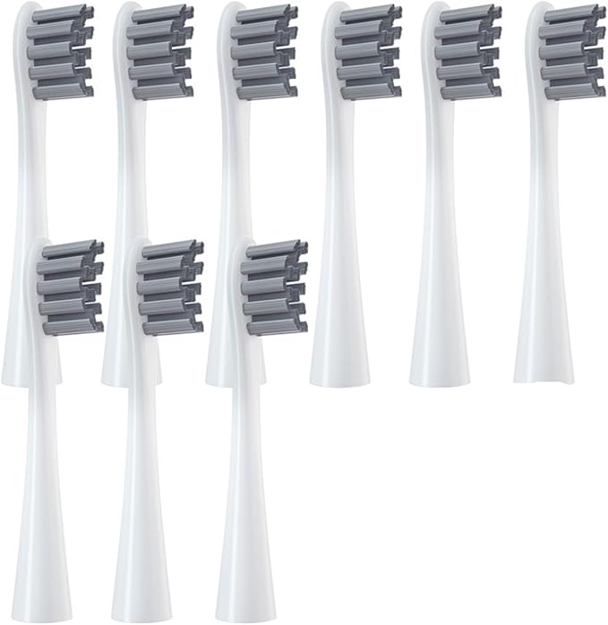 Replacement Brush Heads Compatible for OCL EAN Flow/X PRO Elite/X PRO /F1/Z1/One/ Air2 Sonic Electric Toothbrush Nozzles Soft Dupont Bristle(9 HUIOC)
