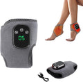 Portable Foot and Ankle Massager with Heat – 3-Speed Vibration &amp 5-Temperature Settings Wireless for Pain Relief Swelling Plantar Fasciitis Travel &amp Home Use