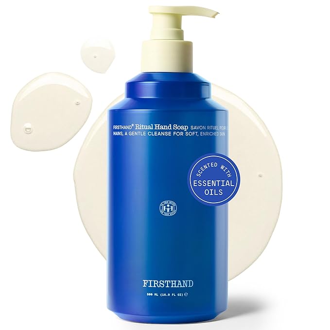 Firsthand Supply Ritual Hand Soap – Plant-Based Hydrating &amp Moisturizing Liquid Hand Wash with Aloe Vera Chamomile – All-Natural for Sensitive Skin Gentle Non Toxic Hand Soap – 16.9 oz