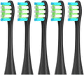 5pcs Replacement Brush Heads Compatible with Compatible ForOclean Toothbrush for Oclean X Pro Digital Lite X10 Ultra Air2 F1(5 Black)