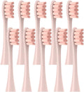 Replacement HeadsCompatible for Oclean Flow/X/X PRO/ Z1/ F1/ One/Air 2 /SE Brush Soft Sonic Toothbrush Vacuum(10 Pink)