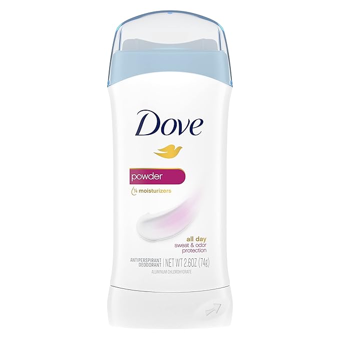 Dove Antiperspirant Deodorant Powder 2.6 Ounce (Pack of 6) &amp Body Wash with Pump Deep Moisture For Dry Skin Moisturizing Skin Cleanser