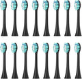 Compatible for Sonicool 051B Cleaning Replacement Bristle Brush Heads Nozzles16pcs(16PCS Black)