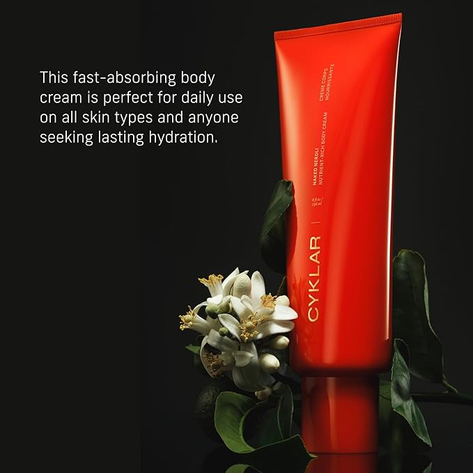 CYKLAR - Nutrient Rich Body Cream - Sensorial Body Wash - Bundle - Naked Neroli Fragrance