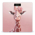 Pink Giraffe Bathroom Scale Large LCD Backlight Display Digital Scale Rounded Corners Body Scales Automatic Power On/Off Bathroom Scales for Home Bedrooms