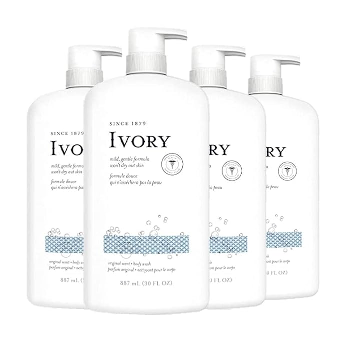 Ivory Body Wash Original Scent 30 oz Pack of 4