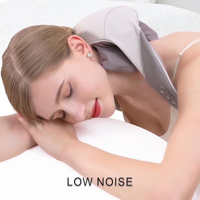 Mini 6D Neck Massager Back Neck Massager with Heat Electric Massager for Back &amp Shoulder Massage Pillow for Neck Back Shoulder Leg Deep Massage at Home for Muscle Relaxation