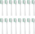 16pcs Replacement Toothbrush HeadsCompatible for ShowSee D1/D2/D3 Soft Bristles Cleaning Brush Head(16pcs White)