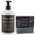 Bacne Cleanser Bundle: The is for Deep Exfoliation to Clear up Dry/Flaky Skin and Blackheads The Bacne Wash is Formulated for Oily/Sensitive Skin Hormonal Acne and Whiteheads