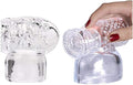 Massager Attachments Massager Accessories Massager Attachment Silicone Massager (Clear 2pcs)