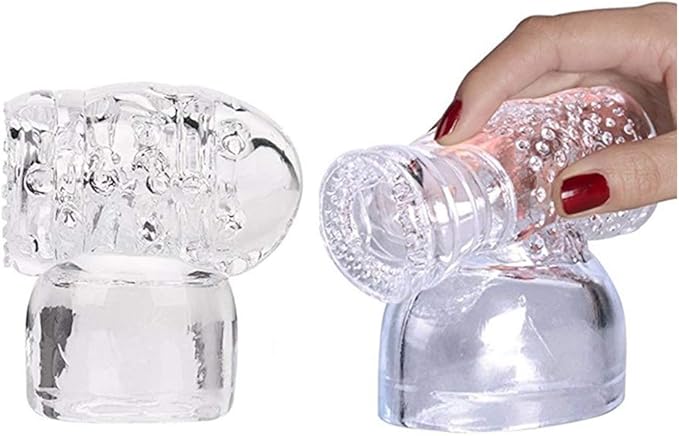 Massager Attachments Massager Accessories Massager Attachment Silicone Massager (Clear 2pcs)