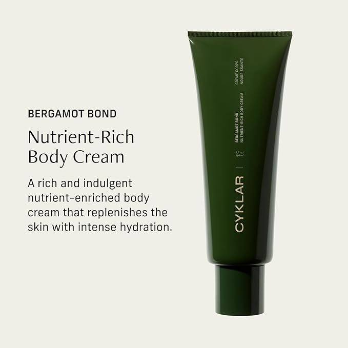 CYKLAR - Nutrient Rich Body Cream + Sensorial Body Wash - Bundle- Bergamot Bond Fragrance